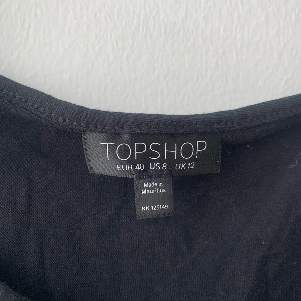 TOPSHOP Embroidered Tassel Knit Romper Black Size 8 Medium - Picture 4 of 8